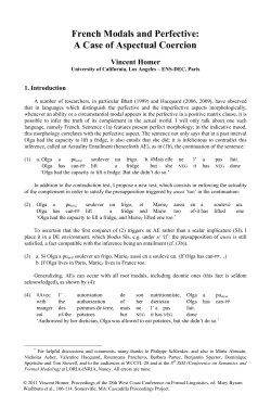 complete paper - Cascadilla Proceedings Project