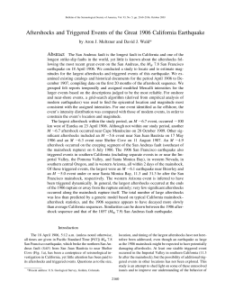 Aftershocks and Triggered Events of the Great 1906 California