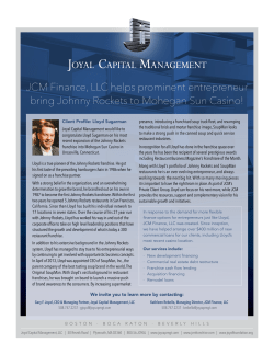 JCM Finance, LLC helps prominent entrepreneur bring Johnny
