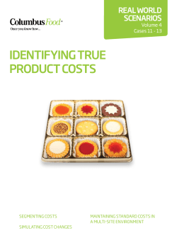 IdentIfyIng true Product costs
