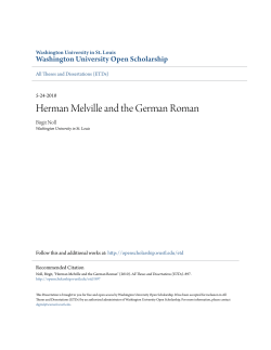 Herman Melville and the German Roman