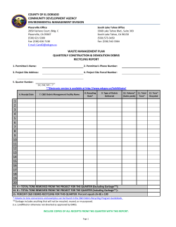 county of el dorado community development agency environmental