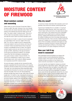 moisture content of firewood - Firewood Association Australia