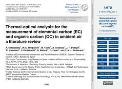 Measurement of elemental carbon