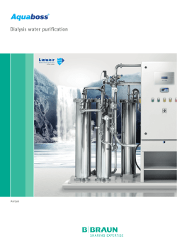 Dialysis water purification