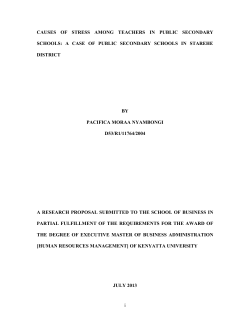 the effects of stress on performance among
