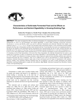 Characteristics of Solid-state Fermented Feed and its Effects on