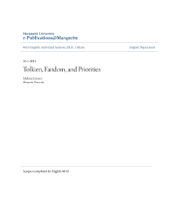 Tolkien, Fandom, and Priorities - e