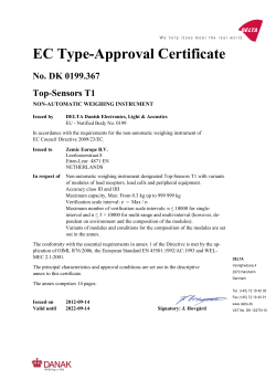 OIML EC Type Approval R76