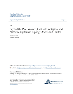 Beyond the Pale: Women, Cultural Contagion, and Narrative