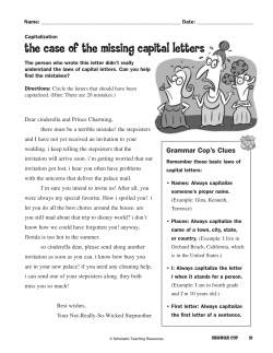 the case of the missing capital letters