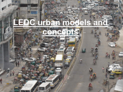 LEDC urban models and concepts