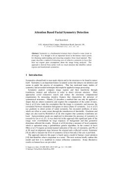 Attention Based Facial Symmetry Detection