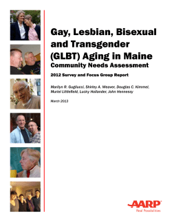 Gay, Lesbian, Bisexual and Transgender (GLBT) Aging in Maine