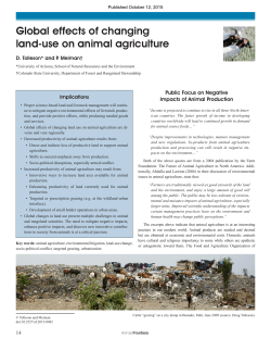 Global effects of changing land
