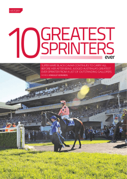 history greatest sprinters - Gow