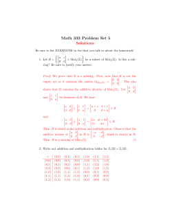 Homework 5 Solutions