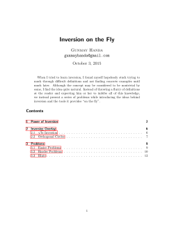 Inversion on the Fly - Art of Problem Solving