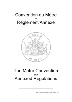 de la Convention du M&egrave;tre