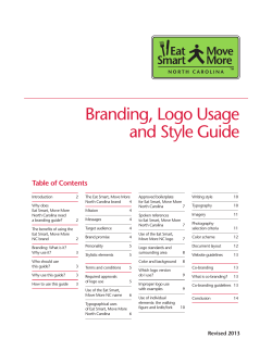 Branding, Logo Usage and Style Guide