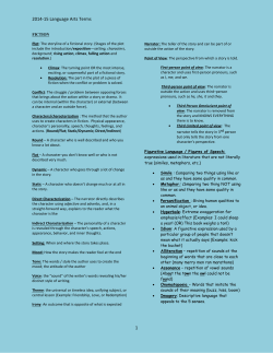 2014-15 Language Arts Terms 1