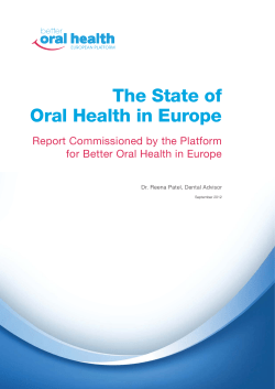State of Oral Health in Europe
