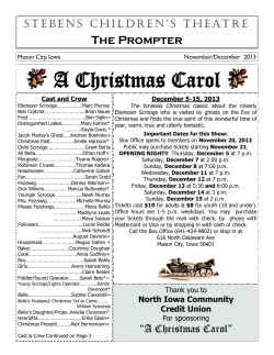 A Christmas Carol - Stebens Childrens Theatre
