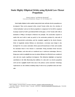 Static Highly Elliptical Orbits using Hybrid Low