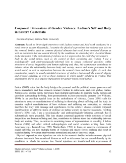 Corporeal Dimensions of Gender Violence: Ladina`s Self and Body