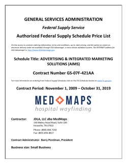 GSA Schedule