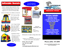 Inflatable Rentals - Cunningham Aquatics