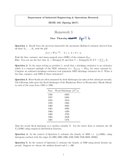 Homework 3 - Berkeley IEOR