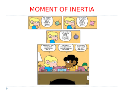 Moment of Inertia - Statics for Engineering Technology
