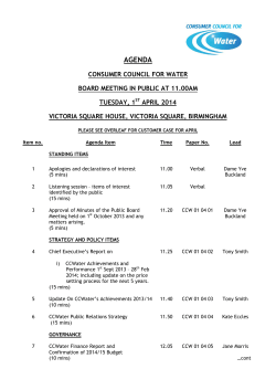 April 2014 - Public Board Agenda and Papers