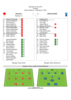 1 - 0 Westcarr 11 1 Richard O`Donnell 1 Paddy Kenny 2 James