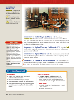 Bill of Rights Assessment
