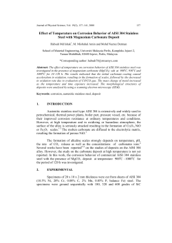 effect of temperature on corrosion behaviour of aisi 304
