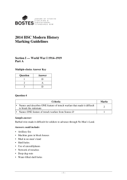 2014 HSC Modern History Marking Guidelines