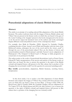 Nowak - TransMissions: Journal of Film and Media Studies