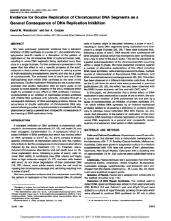 Evidence for Double Replication of