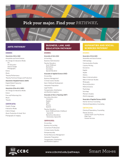 Pick your major. Find your PATHWAY.