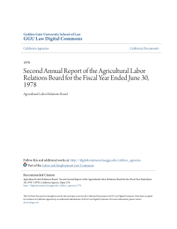 Second Annual Report of the Agricultural Labor Relations Board for