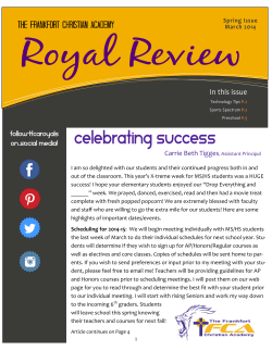 Celebrating success - The Frankfort Christian Academy