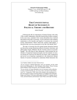 The Constitutional Right of Secession in Political