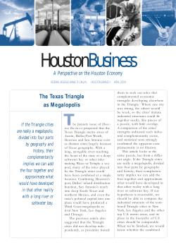 The Texas Triangle as Megalopolis