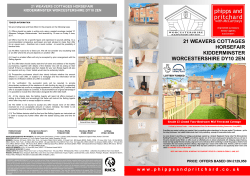 Number 21 sales particulars  - Weavers Cottages, 20, 21 and