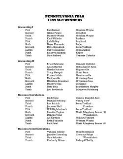 pennsylvania fbla 1999 slc winners