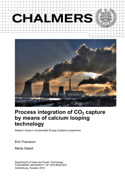 Process integration of CO2 capture by means of calcium looping