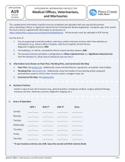 Medical Offices, Veterinarians, and Mortuaries