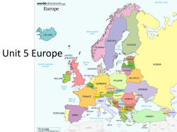 Unit 5 Europe